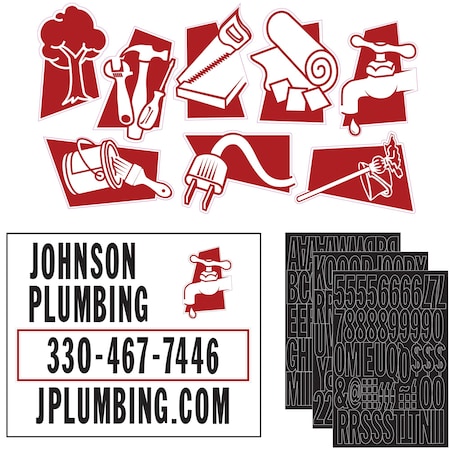 Hy-Ko Make Your Own Magnetic Kit 11.4" x 14.5", 3PK A00550